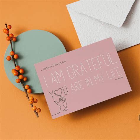 Gratitude card with beautiful design