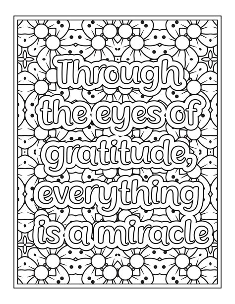 A sample of gratitude coloring pages for adults