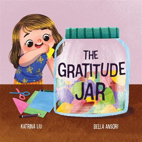 A gratitude jar with book