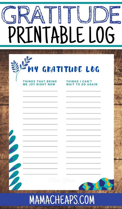 Gratitude log