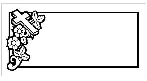 Grave marker template