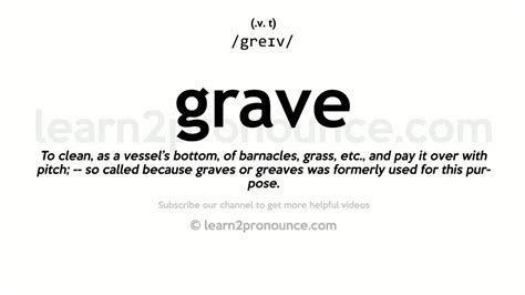 Grave meaning for a home grave