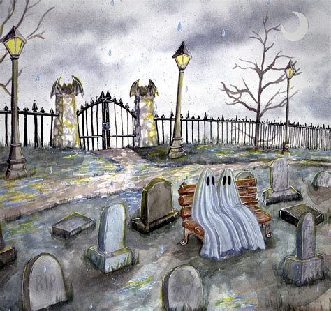 Ghosts in a graveyard