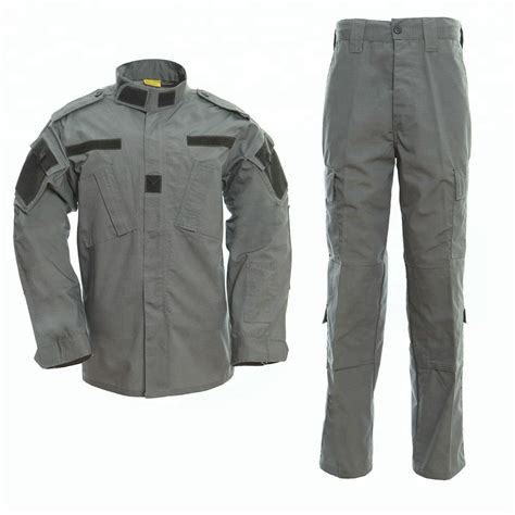 Gray Military Uniform