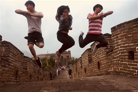 Less crowded section of the Great Wall of China