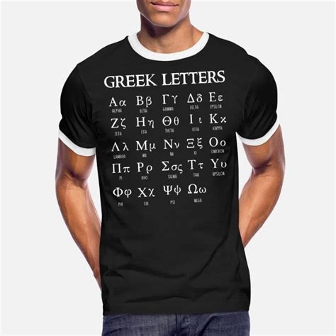 Greek letters t-shirt design