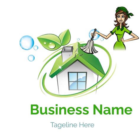 Green Cleaning Logo Template