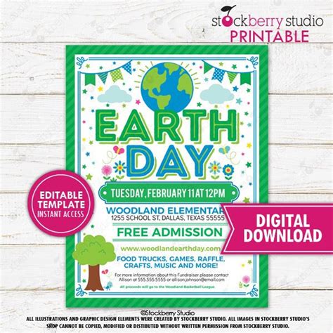 Green Earth Flyer Template