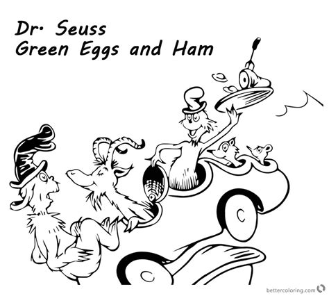 5 Fun Green Eggs and Ham Coloring Pages