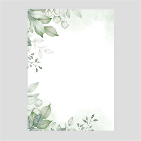 Greenery Wedding Invitation Templates