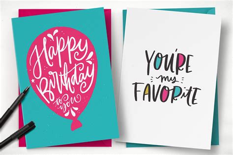 Greeting card examples