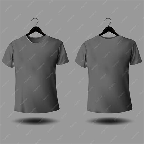 Grey T-Shirt Template Design 8