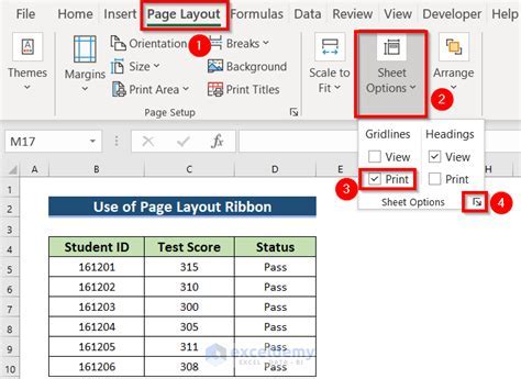 Excel gridlines missing