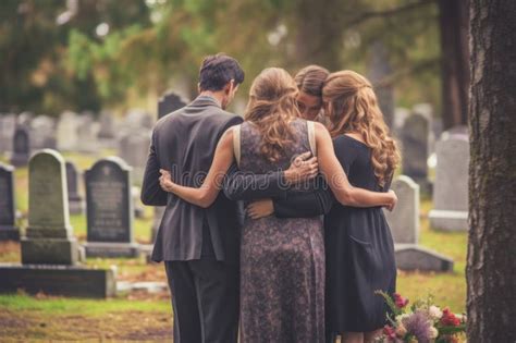 A family reading an obituary notice together