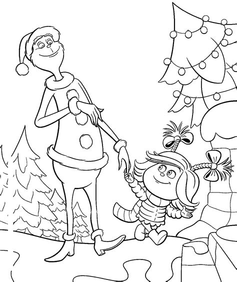 Grinch and Cindy Lou Who Coloring Pages