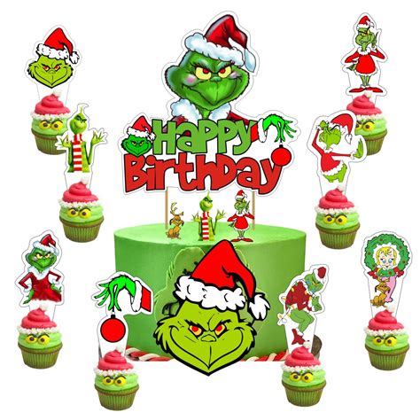 Grinch Cake Topper