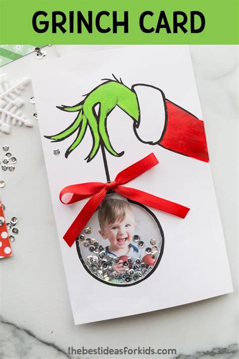 Grinch Christmas Card Template Image