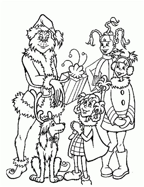 Grinch Christmas Coloring Pages