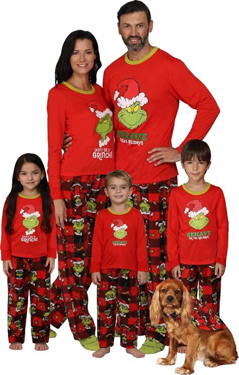 Grinch Christmas Pajamas for Family Fun