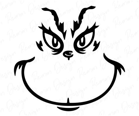 Grinch Face Template Download