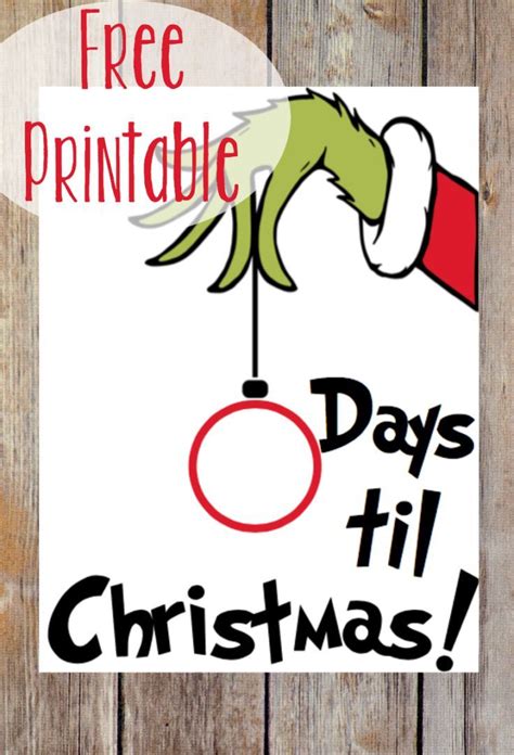 Grinch Free Printables for a Fun Holiday Season