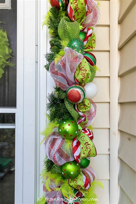 Grinch-inspired garland ideas