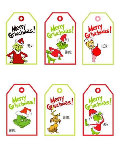 Grinch Gift Tag Template Image