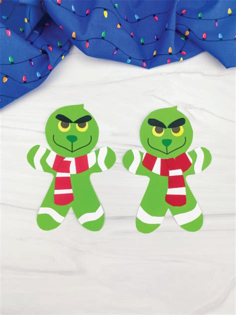 Grinch Gingerbread Man Template Free Download