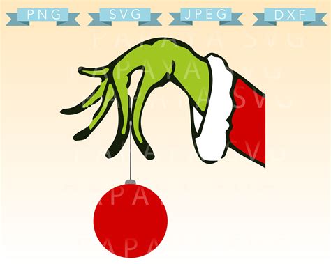 Grinch Hand Template 1