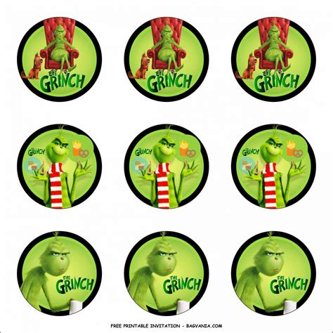 Grinch Labels for DIY Projects