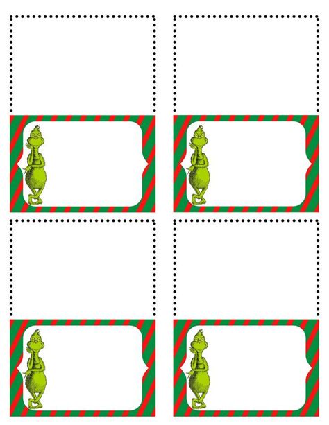 Grinch Labels Ideas