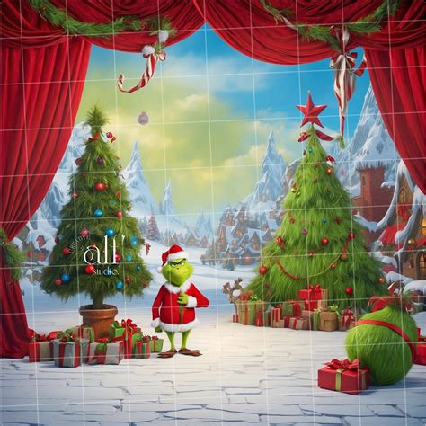 Grinch Printable Backdrops Gallery