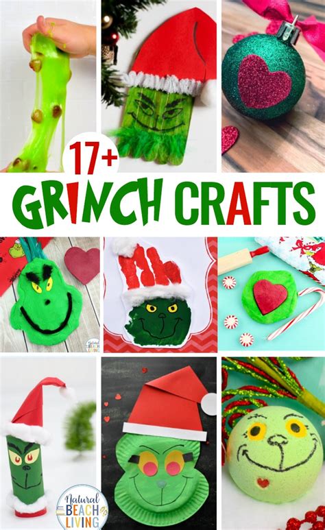 Grinch printable crafts for kids