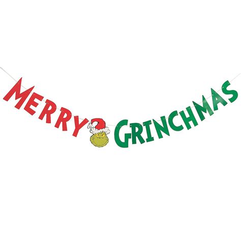 Grinch Printable Garland