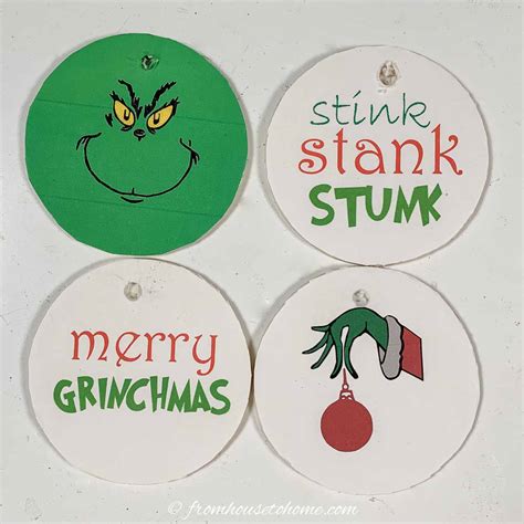 Grinch Printable Ornaments Gallery