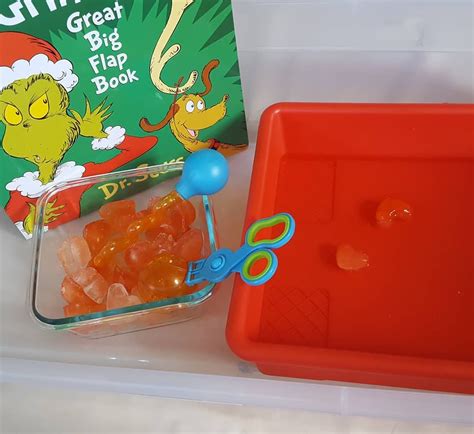 Grinch Sensory Bin Ideas for Kids