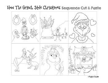 Grinch story sequencing for kids