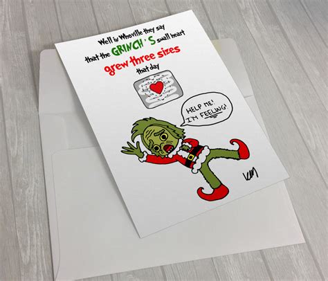 Grinch Themed Christmas Cards