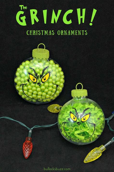 Grinch-Themed Ornaments for Kids