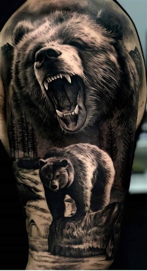 Grizzly bear tattoos