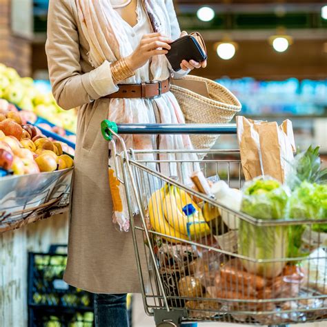 Image of a person grocery shopping