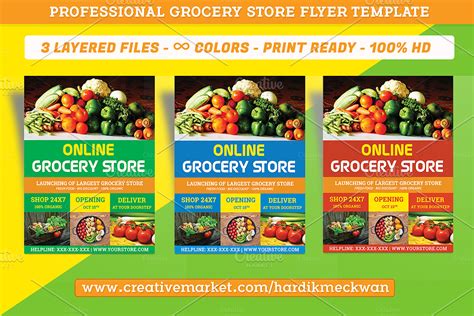 Grocery Store Flyer Template 2