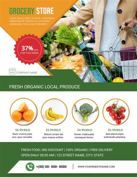 Grocery Store Flyer Template 8