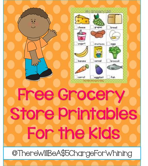 Free Printable Pretend Play Grocery Store Printables