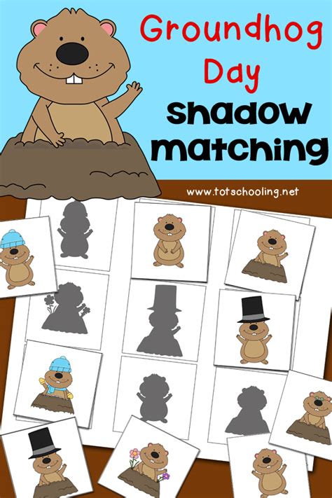 Activities for preschoolers celebrating Groundhog Day