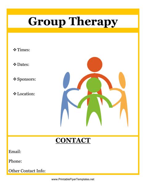 Group Therapy Flyer Examples PDF