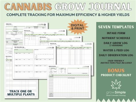 Grow Room Journal Template Example 10