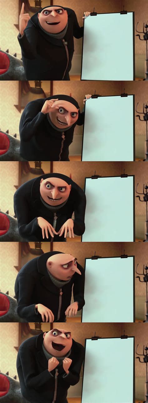 Gru Plan Meme Template for Mundane Tasks