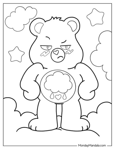 Grumpy Bear Coloring Page