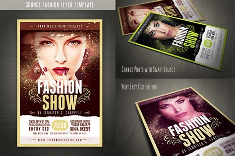 A flyer template with a grunge-inspired design